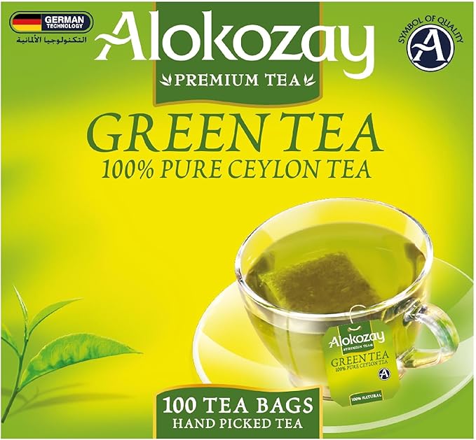ALOKOZAY GREEN TEA 100Tea Bag with MUG