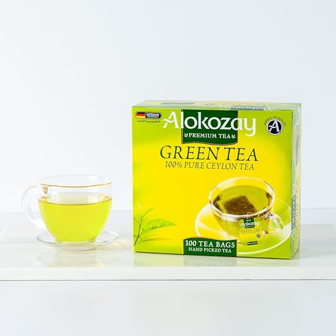 ALOKOZAY GREEN TEA 100Tea Bag with MUG
