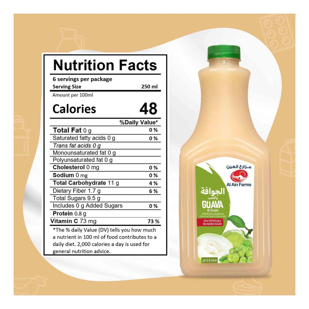 AL AIN GUAVA GRAPE MIX JUICE 1.5Ltr