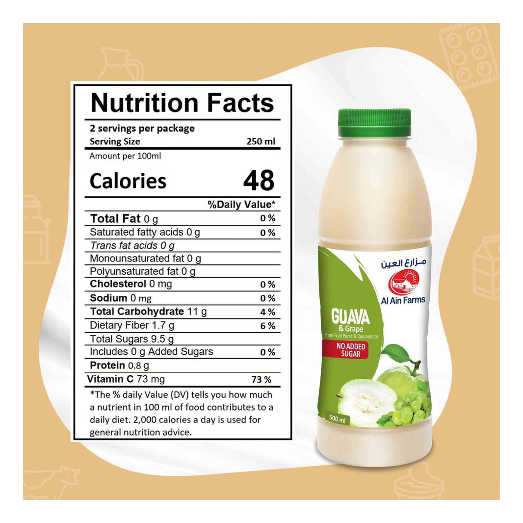AL AIN GUAVA & GRAPE DRINK 500ml