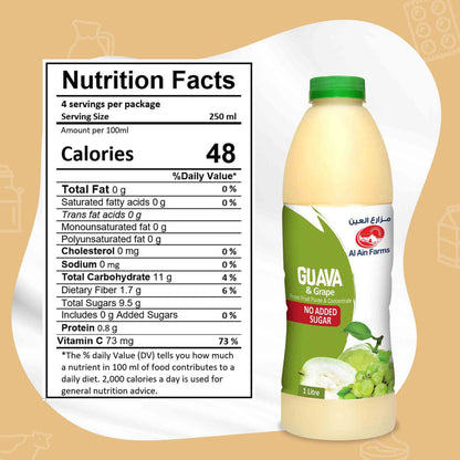 AL AIN GUAVA& GRAPE NECTAR 1Ltr