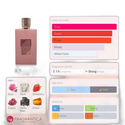 AMEERAT AL ARAB PRIVE ROSE PERFUME 100ML