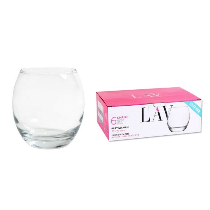 LAV EMPIRE GLASS MUG 3x405ml LV-EMP364A