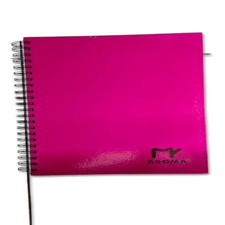 AROMA SPIRAL H/C NOTEBOOK A4