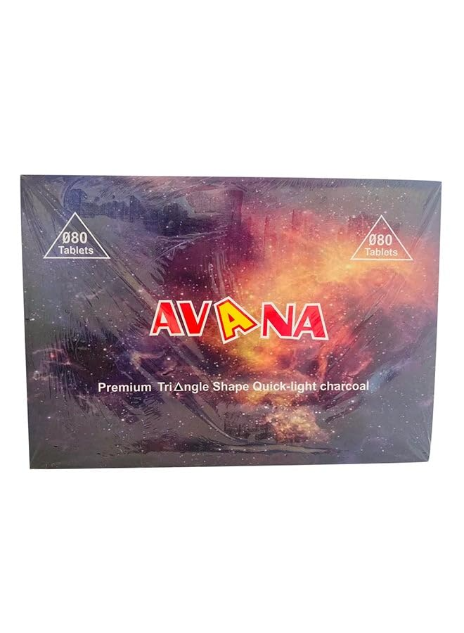AVANA TRAINGLE CHARCOAL 80pcs