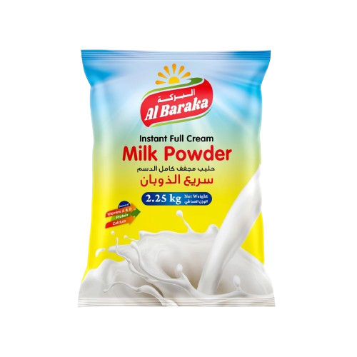 Al Baraka Full Cream Instant Milk Powder, 2.25kg