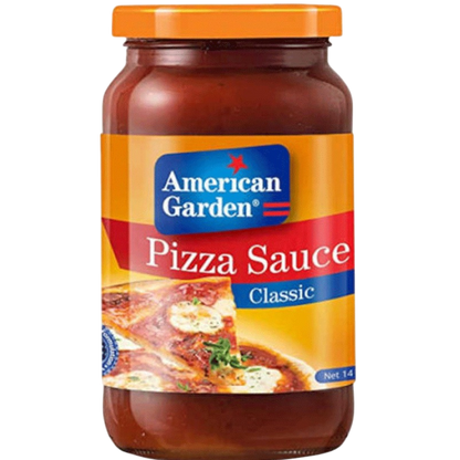 American Garden Pizza Sauce Classic Glass Jar, Gluten-Free, Dairy-Free, 397g