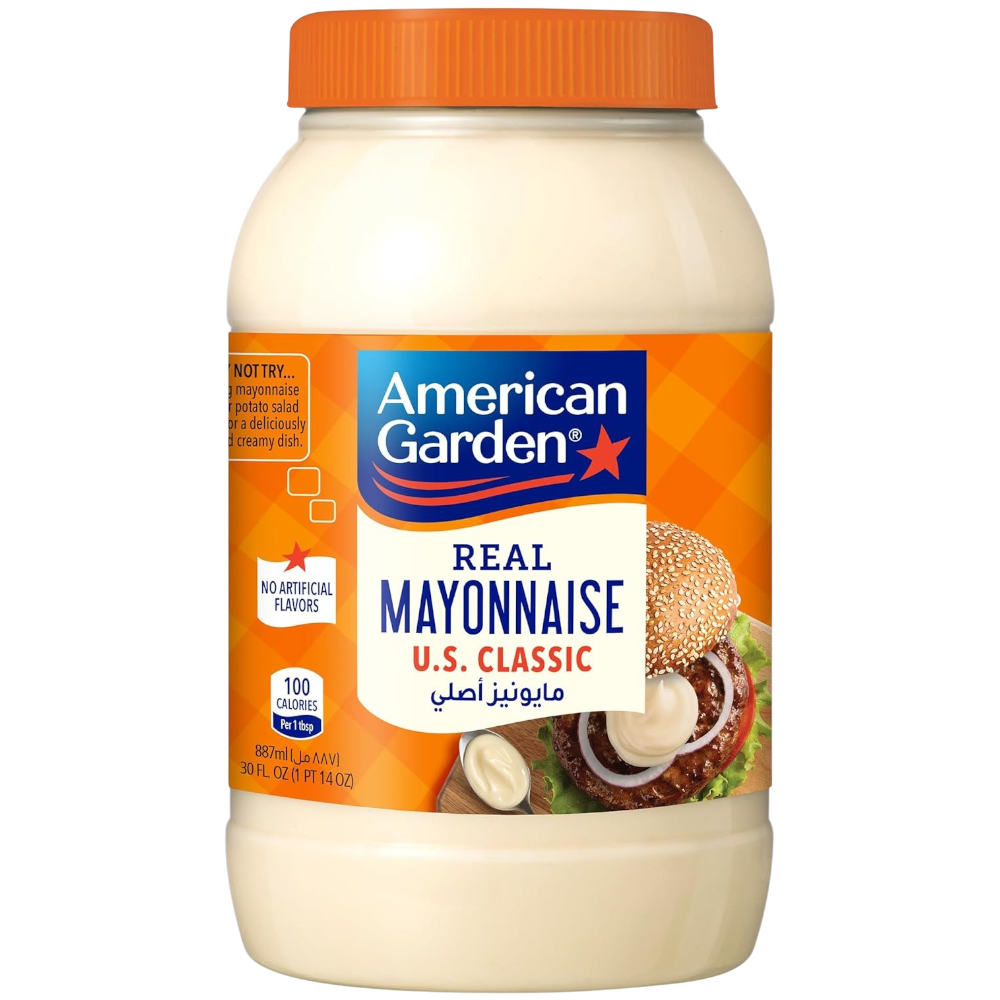 American Garden Original Real Mayonnaise, Gluten Free, Dairy-Free, 887ml