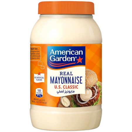 American Garden Original Real Mayonnaise, Gluten Free, Dairy-Free, 887ml