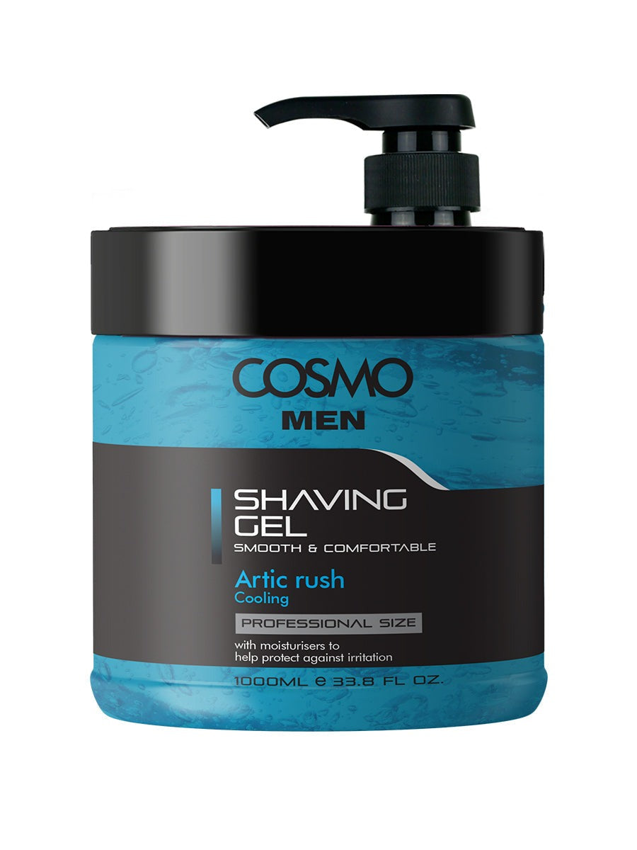Cosmo Artic Rush Cooling Men Shaving Gel, 1000ml