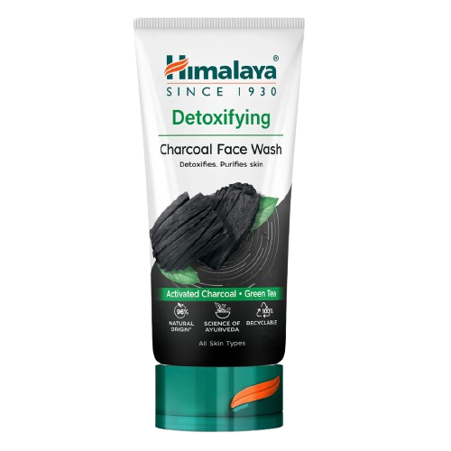 Himalaya Detoxifying Face Wash with Activated Charcoal & Green Tea Extract, 150ml