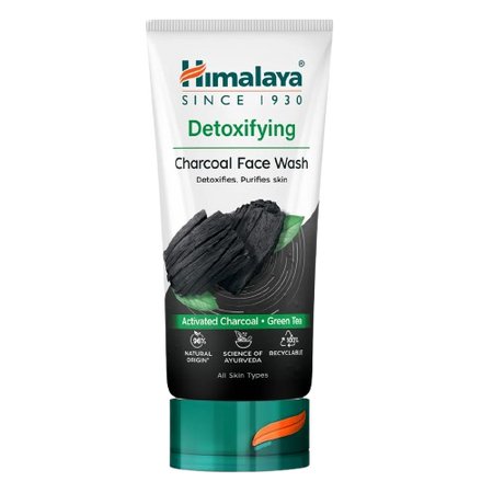 Himalaya Detoxifying Face Wash with Activated Charcoal & Green Tea Extract, 150ml