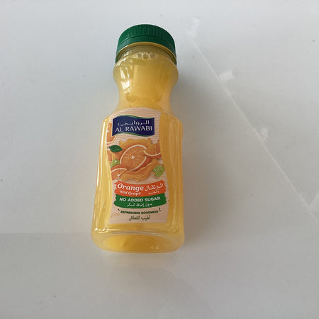 Al Rawabi Orange & Grape Juice, 200ml
