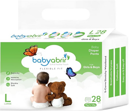 BABYABRIR DIAPERS 28Pcs NO4
