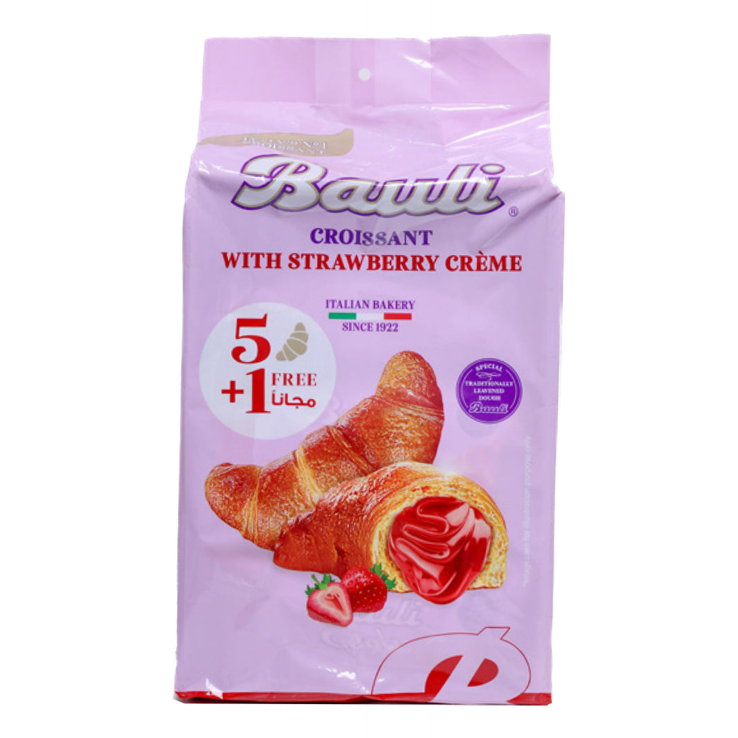 BAULI STRAWBERRY CROISSANT 6Pcs