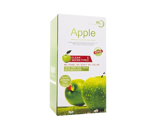 Apple No Ammonia Black Hair Dye Cream, 500ml