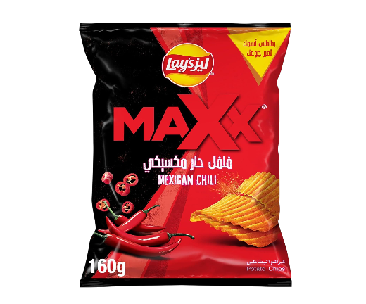 Lay's Maxx Mexican Chili Potato Chips, 160g