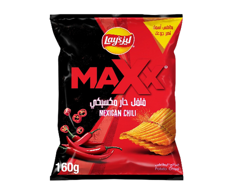 Lay's Maxx Mexican Chili Potato Chips, 160g