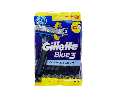 Gillette Blue3 Comfort Disposable Razor, 12 Pieces