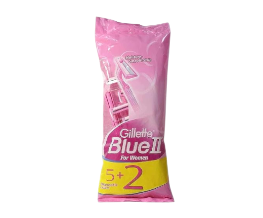 Gillette Blue II Pink Razors for Women, 15 Pieces