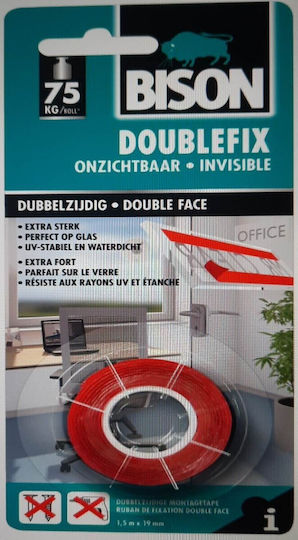BISON DOUBLE FIX TAPE 1.5X19MM