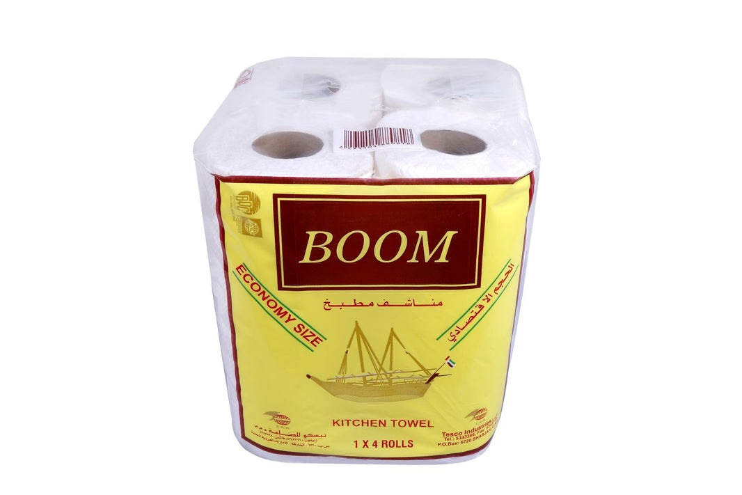 BOOM KITCHEN TOWEL 1X4ROLL