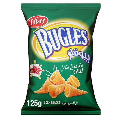 BUGLES CHILLI CORN SNACK 125gm