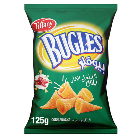 BUGLES CHILLI CORN SNACK 125gm