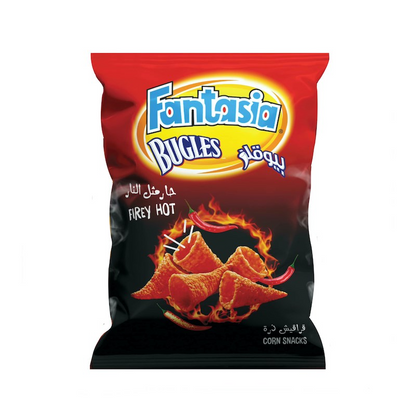 BUGLES FIREY HOT CORN SNACK 75gm