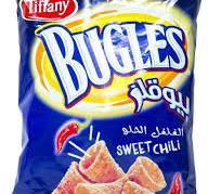 BUGLES SWEET CHILLI CORN SNK 75gm