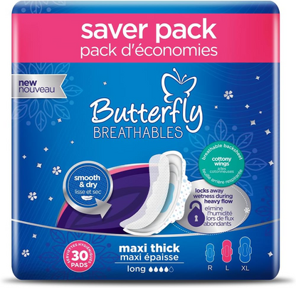 BUTTERFLY BREATHABLES 30PC