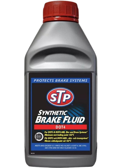 STP Synthetic Brake Fluid Dot 4 Protects Brake Systems Abs Disc And Drum Systems - 500ml