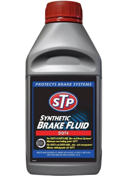 STP Synthetic Brake Fluid Dot 4 Protects Brake Systems Abs Disc And Drum Systems - 500ml