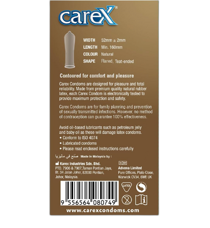 CAREX CLASSIC COMFORT CONDOM 12PCS