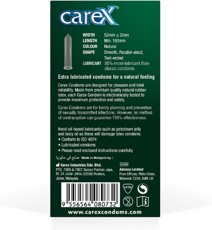 CAREX EXTRA LUBE CONDOM 12PCS