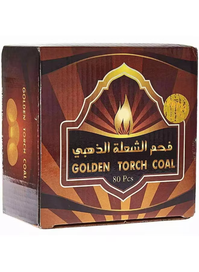 CHARCOAL GOLDEN COAL 80Pcs