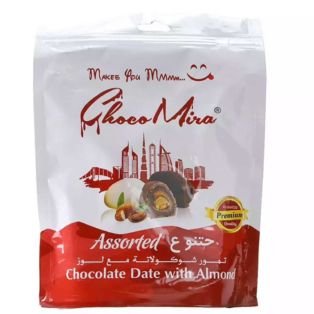 CHOCO MIRA CHOCOLATE DATE W/ ALMONDS 300gm