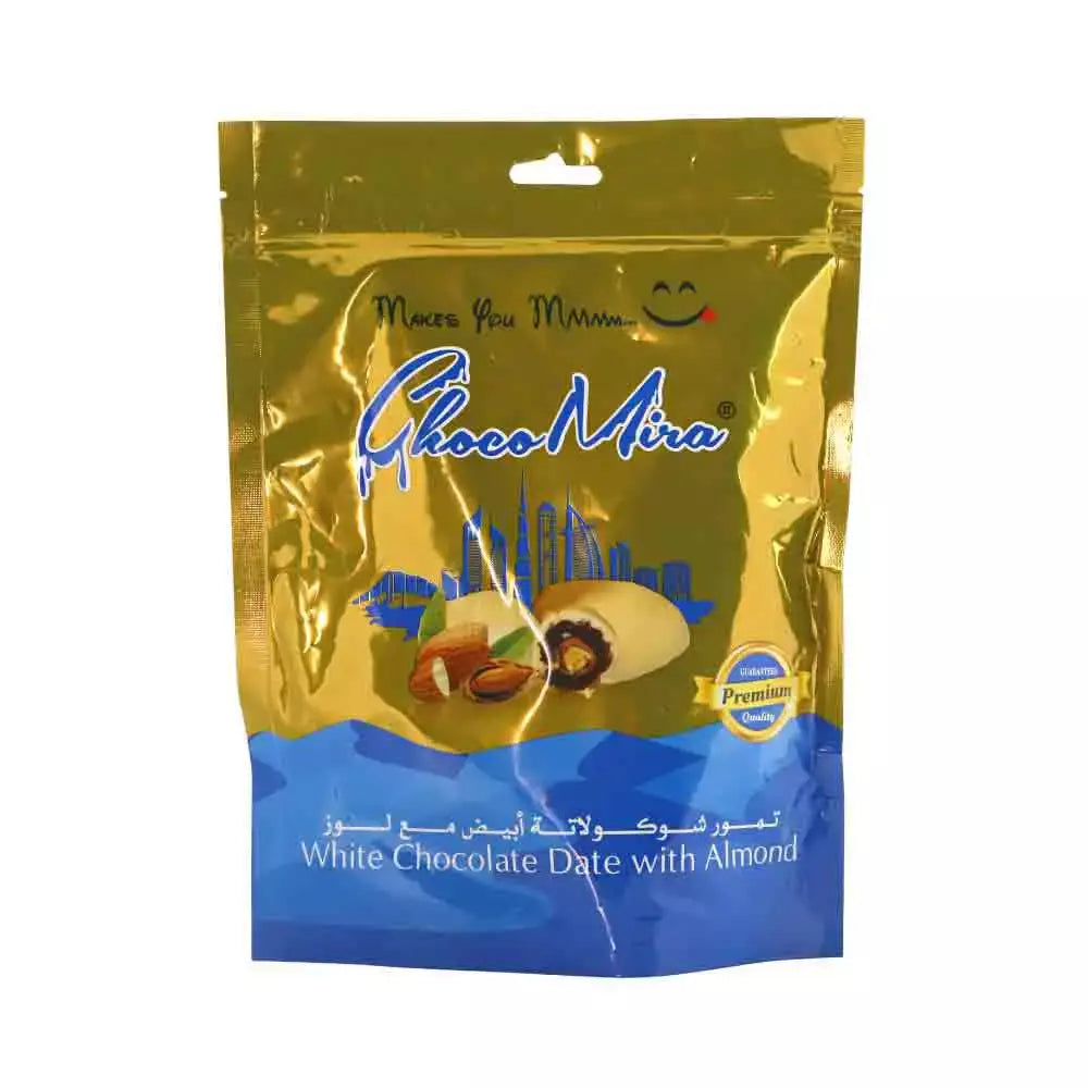 CHOCO MIRA WHITE CHOCO ALMOND 300gm