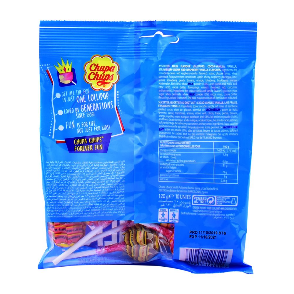 CHUPA CHUPA MILKY ICE CREAM CANDY 10Pcs
