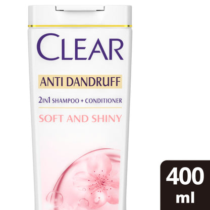 CLEAR SHAMPOO SOFT&SHINY 400ML