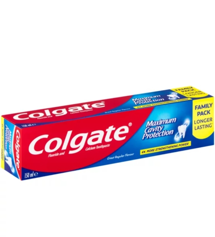COLGATE FLOURIDE MAXIMUM CAVITY TOOTHPASTE 150ML