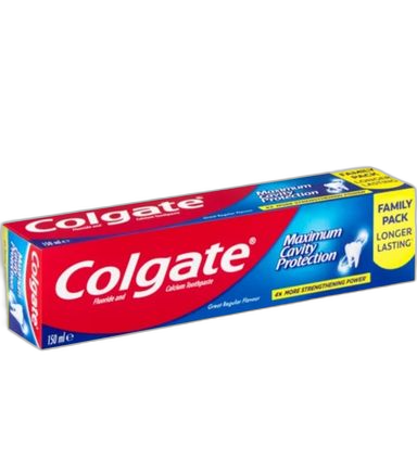 COLGATE FLOURIDE MAXIMUM CAVITY TOOTHPASTE 150ML