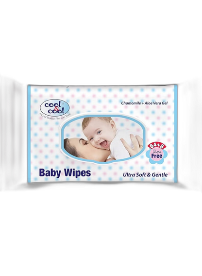 COOL BABY WIPES 64+8 WIPES