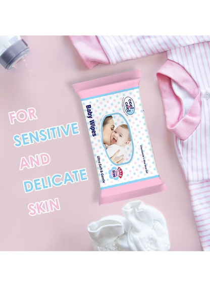 COOL BABY WIPES 64+8 WIPES