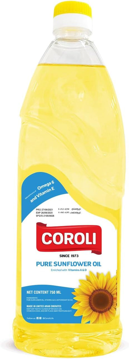 COROLI PURE SUNFLOWER OIL 750ml