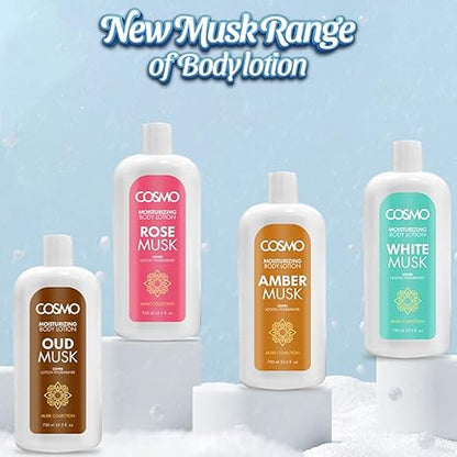 COSMO AMBER MUSK BODY LTN 750ML