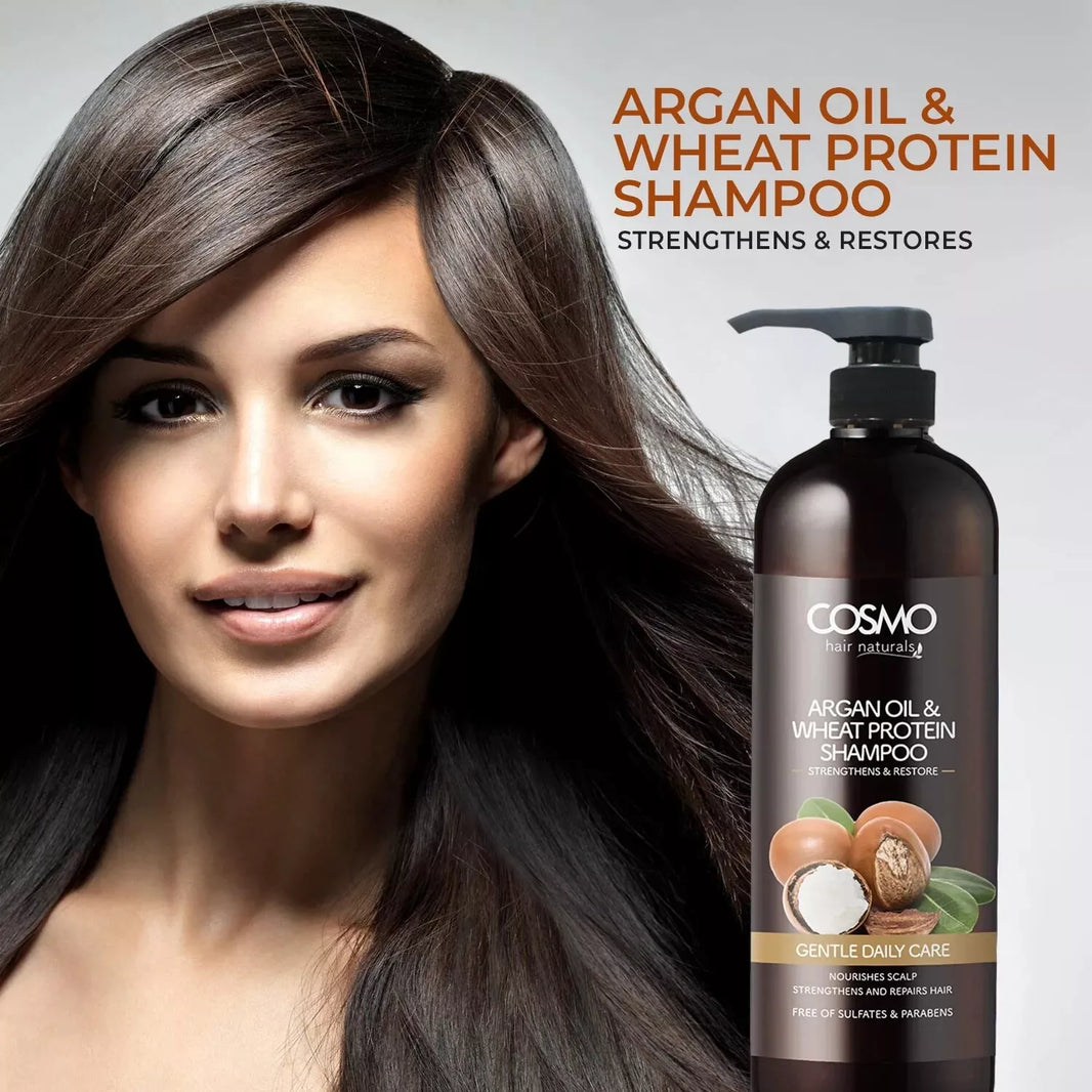 COSMO ARGAN&WHET SHAMPOO 1000ML