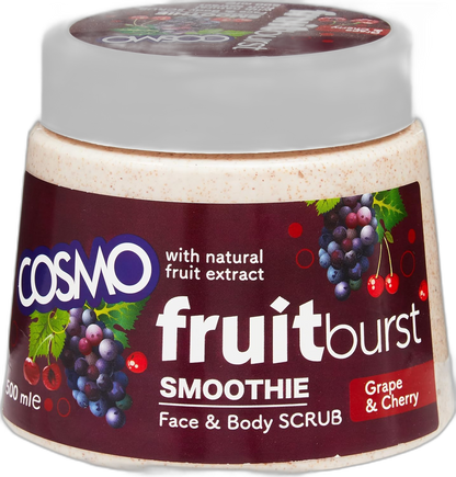 COSMO GRAPE & CHERRY FACE & BODY SCRUB 500ml