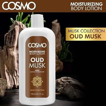 COSMO OUD MUSK BODY LTN 750ML