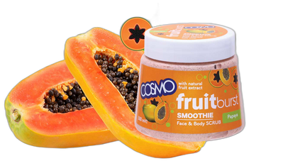 COSMO PAPAYA FACE & BODY SCRUB 500ml